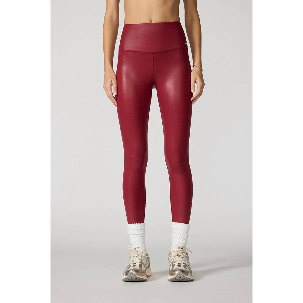 NEW MPG SPORT liquid leggings in merlot